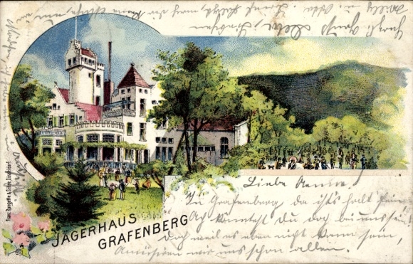Litho Grafenberg Düsseldorf Nordrhein Westfalen, Jägerhaus