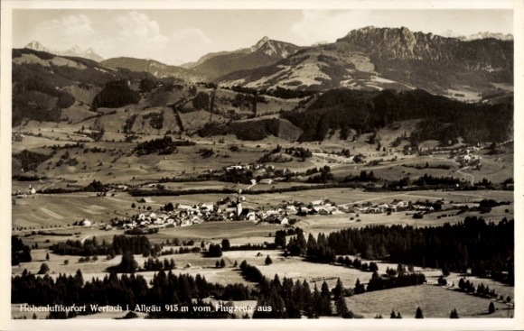 KP Wertach im Allgäu, zdjęcie lotnicze