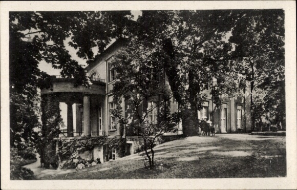 Ak Bad Freienwalde an der Oder, Schloss, Puschkinhaus