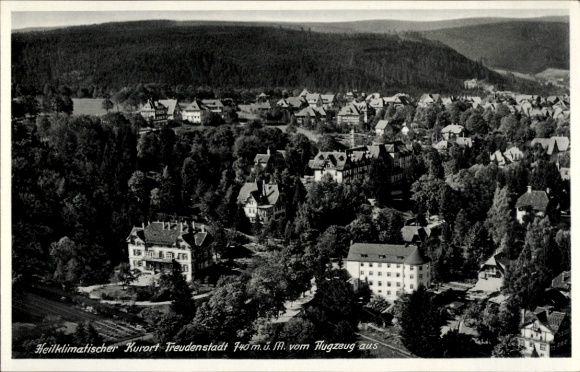 KP Freudenstadt w Schwarzwaldzie, zdjęcie lotnicze