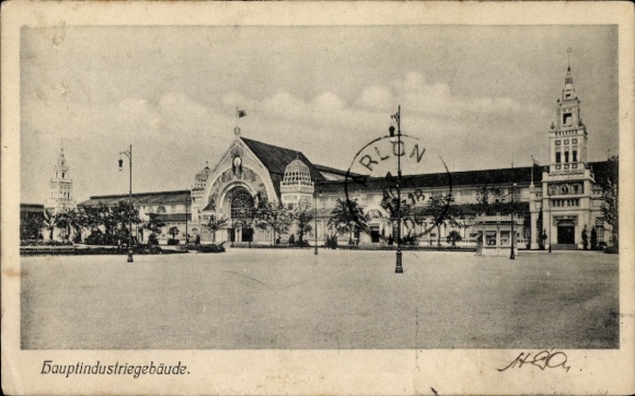 Ak Nürnberg, Bayerische Jubiläums Landesausstellung 1906, Hauptindustriegebäude, Maschinenhalle, 
