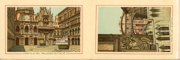 12 lithographs in envelope Venezia Venice Veneto