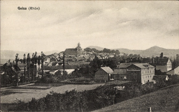 Postcard Geisa in the Rhön Thuringia, general view, Kammandel Brewery