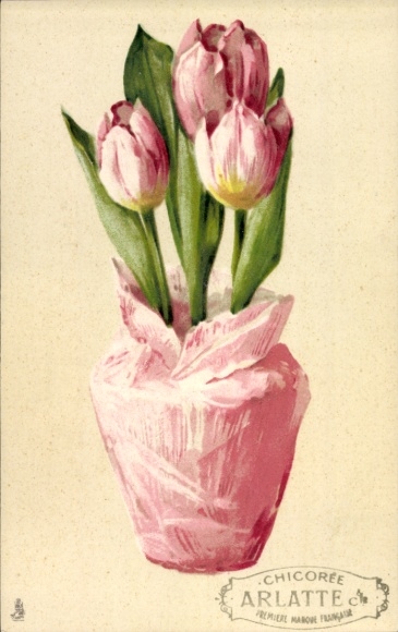 Ak Cunnersdorf Ottendorf Okrilla Sachsen, Tulpenstrauß in einer Vase