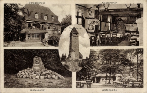 KP Dransfeld, Hoher Hagen, karczma górska na Hohenhagen, Wilhelm Bohre, Gaussturm, Giesekestein