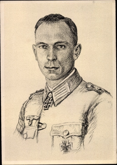 Künstler Ak Graf, Oskar, Karl Torley, Ritterkreuzträger, Portrait, Inf. Rgt. 60