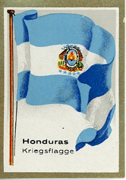 Collective image flags non-European. Countries No. 309, War Flag of Honduras