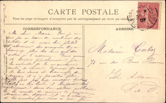 Artist Postcard change of residence, earlier, today