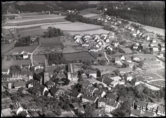 7 glass negatives Sprockhövel in the Ruhr area, street, overall view, various views