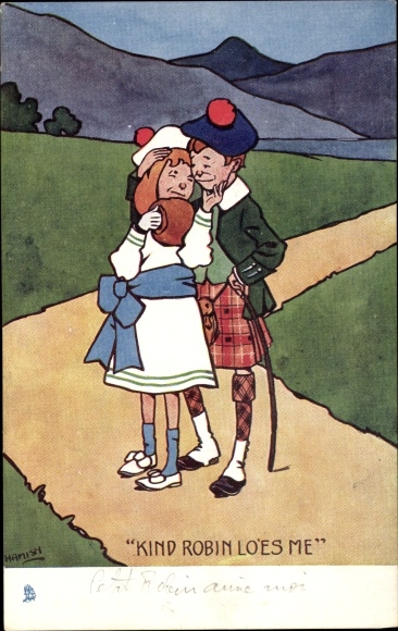 Artiest Ak Hamish, Schotland, Kind Robin Lo&#39;es Me, Kilt, Tam o&#39; Shanter, Tuck 6148