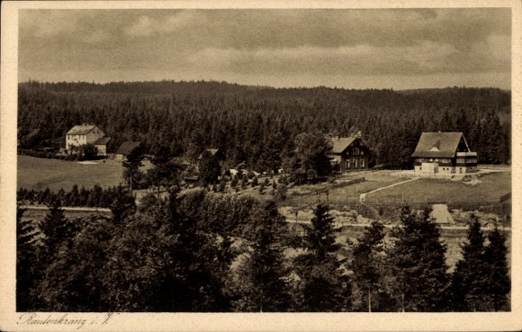 Ak Rautenkranz in Vogtland, Gasthof Fischerhütte
