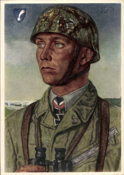 Artist PC Willrich, Wolfgang, Major Koch, paratrooper, VDA school collection 1940