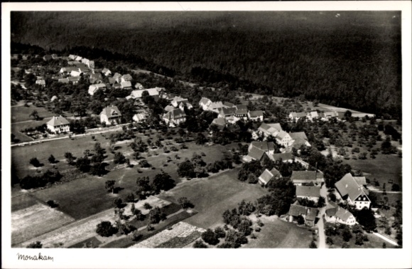 Postcard Monakam Bad Liebenzell in the Black Forest, aerial photograph