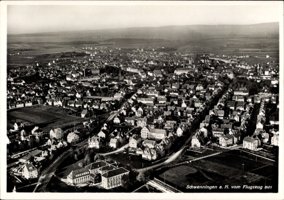 Postcard Schwenningen am Neckar, aerial photograph