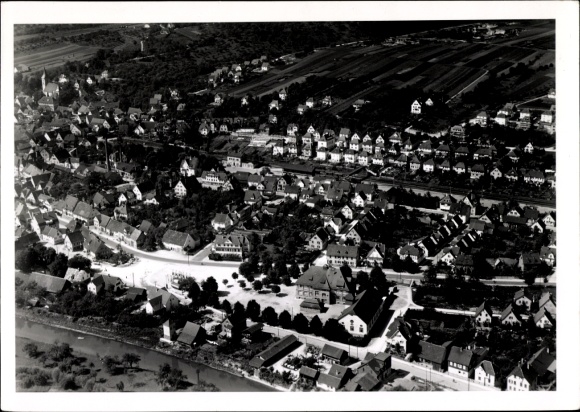 Ak Ebersbach an der Fils, Fliegeraufnahme