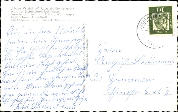 Postcard Eschenstruth Helsa in Hesse, Haus Waldhof, general view