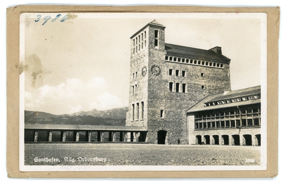 5 glass negatives Sonthofen in Oberallgäu Swabia, Ordensburg, Strasse, Edelweiss