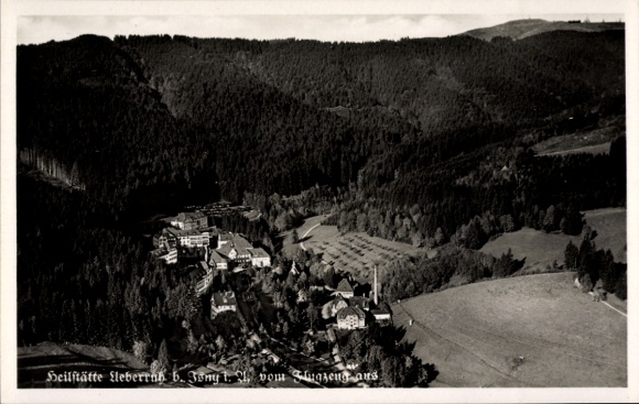 Ak Überruh Großholzleute Isny im Allgäu, Fliegeraufnahme