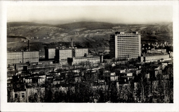 Ak Zlín Gottwaldov in Mähren Region Zlin, Blick auf Baťovy Fabriken, administrative Gebäude, h...