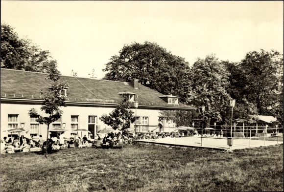 Ak Mohlsdorf Teichwolframsdorf in Thüringen, Gasthaus Waldhaus von außen