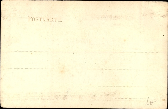Postcard Andre Giron, French language teacher of the children of the Saxon. crown prince couple