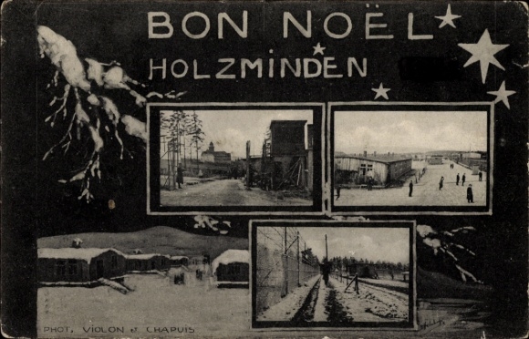 Ak Holzminden an der Weser, Lager, Gesamtansicht, Glückwunsch Weihnachten