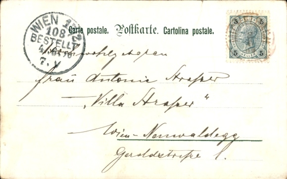 Artist Postcard Döcker, E., Professor's Love Letter, Man in Traditional Costume, Stable
