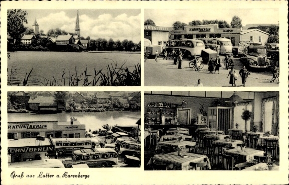 Postcard Lutter am Barenberge in Lower Saxony, rest stop P. Kühn, owner Lothar Wittke