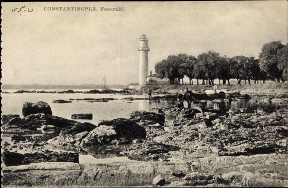 Postcard Constantinople Istanbul Türkiye, Fanaraki, View of the lighthouse