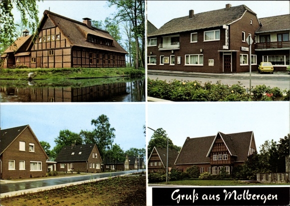 Ak Molbergen in Oldenburg, Ortspartien, Geschäftshaus