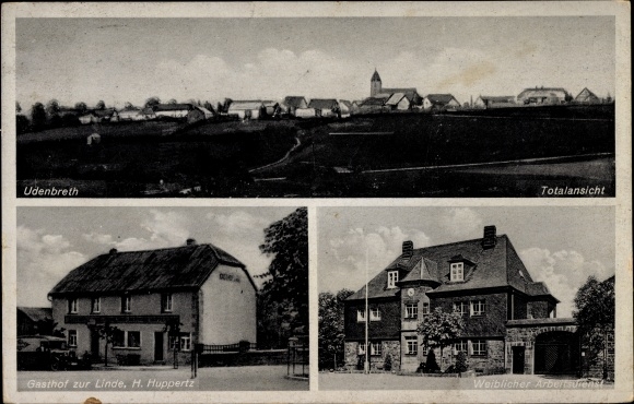 KP Udenbreth Hellenthal w Eifel, widok ogólny, Gasthof zur Linde, służba pracy kobiet