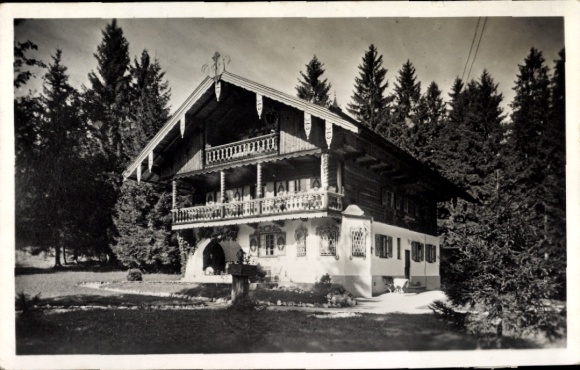 Postcard Neuhaus Schliersee in Upper Bavaria, Landhaus Sonnenleiten