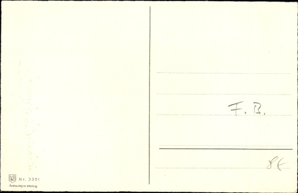 Artist PC Baumgarten, Fritz, well-wishers, flowers, clover leaves, Meissner &amp; Buch 3351