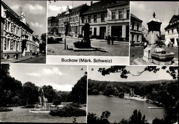 10 alte Ak Buckow, verschiedene Ansichten