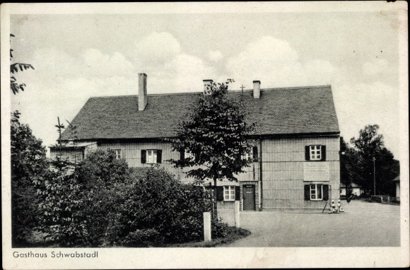 Ansichtkaart Schwabstadt Sleeswijk-Holstein, herberg