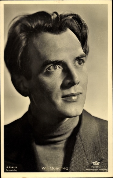 Ak-acteur Will Quadflieg, Portret
