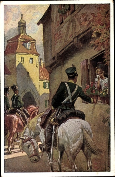 Song artist PC Hey, Paul, folk song card No. 27, Three riders rode out of the gate