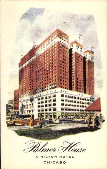 Ak Chicago Illinois, Hilton Hotel Palmer House