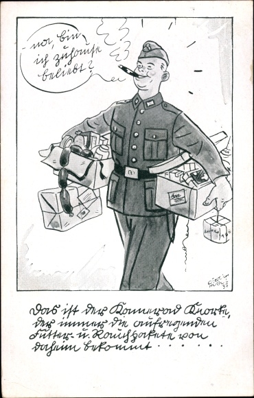Artist PC Wehrmacht soldier with packages
