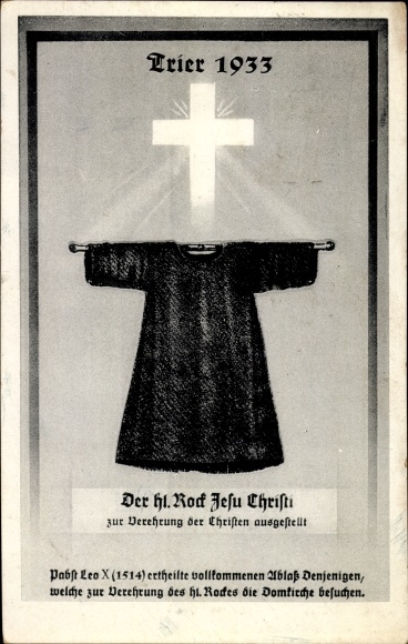 PC Trier on the Moselle, Holy Rock of Jesus Christ, pilgrimage 1933