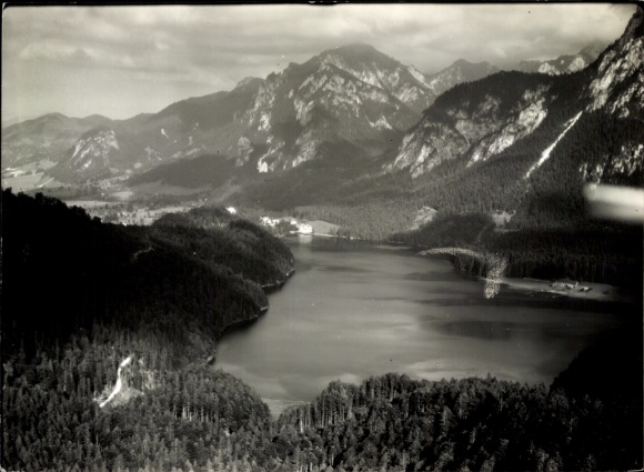 Photo Hohenschwangau Schwangau in the Ostallgäu, aerial photograph
