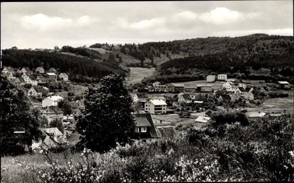 Postcard Endbach, general view, mountains