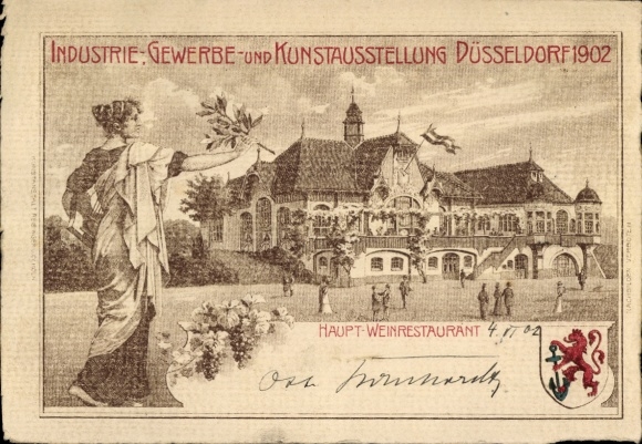 Postcard Düsseldorf am Rhein, Great Exhibition GeSoLei 1926, Industrial, Commercial, and Art Exhibition...