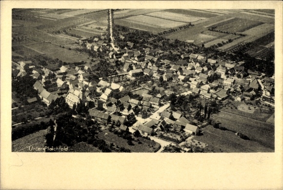 Ak Unterpleichfeld in Neder-Franken, luchtfoto