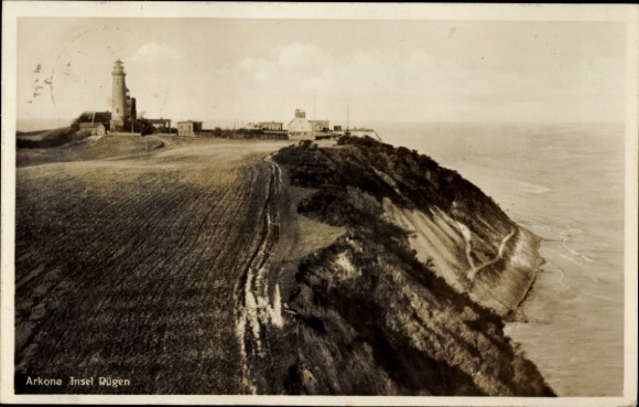 Postcard Arkona Putgarten on Rügen, lighthouse