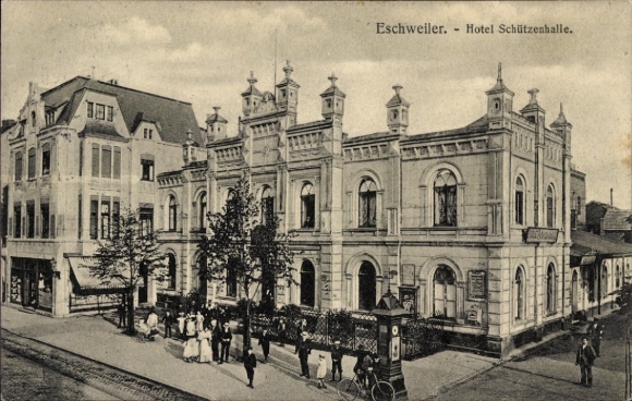 Postcard Eschweiler North Rhine Westphalia, Hotel Schützenhalle