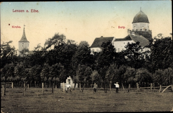 KP Lenzen an der Elbe Prignitz, kościół, zamek