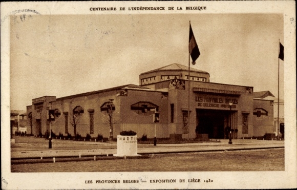 PC Liège Liège Wallonia, World Exhibition 1930, Les Provinces Belges