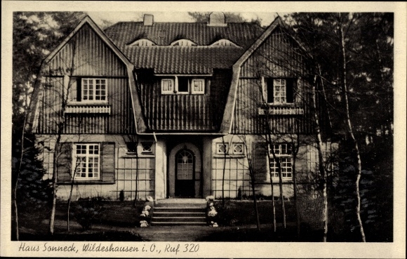 Postcard Wildeshausen in Lower Saxony, Haus Sonneck, exterior view