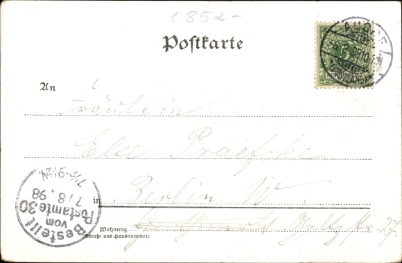 Postcard Plauen im Vogtland, Vogtland village beauty, women in traditional costume, poem